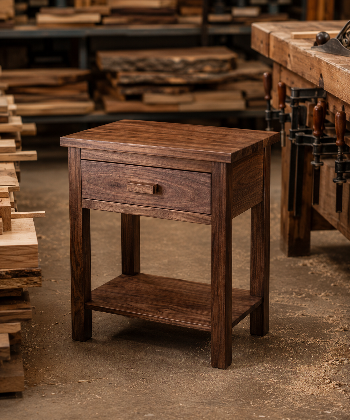 Custom End Table Commission – Upfront Fabrication Deposit